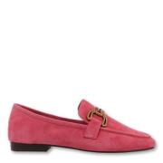 Leren Loafers - Elegante Stijl Bibi Lou , Red , Dames