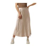 Dames Rokken Satin Skirt Notre-v , Beige , Dames