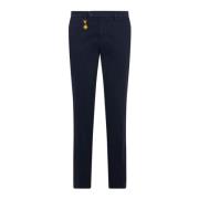 Navy Chino Broek met Slim Fit en Merkdetail Manuel Ritz , Blue , Heren