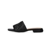 Dames Slippers 1318 Notre-v , Black , Dames