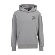 Heren hoodie Baar Fam0333 katoen Fila , Gray , Heren