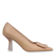 Leren Pump - Klassieke Schoonheid Zinda , Beige , Dames