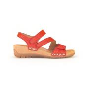 Rode fluwelen sandalen Gabor , Red , Dames