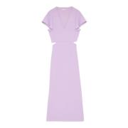 Elegante Midi Jurk Patrizia Pepe , Purple , Dames