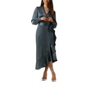 Dames Jurken Nv-dorissa Satin Dress Notre-v , Blue , Dames