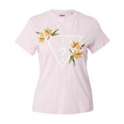 Korte Mouw T-shirt Guess , Pink , Dames