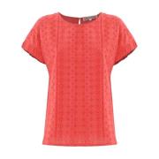 Korte Mouw Blouse Kocca , Red , Dames