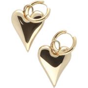 Dames Sieraden Earring Big Heart Notre-v , Yellow , Dames