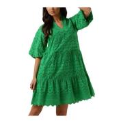 Dames Jurken Nv-donna Dress Broderie Anglaise Dress Notre-v , Green , ...