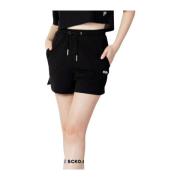 Dames Shorts Brandenburg Faw0453 Katoen Fila , Black , Dames