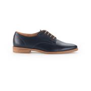 Blauwe Leren Derby Schoenen Gabor , Blue , Dames