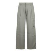 Cargo Crepe Broek Ami Paris , Green , Dames