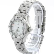 Pre-owned Stainless Steel watches Omega Vintage , White , Dames