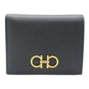 Pre-owned Leather wallets Salvatore Ferragamo Pre-owned , Black , Dame...