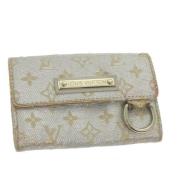 Pre-owned Canvas wallets Louis Vuitton Vintage , Gray , Dames