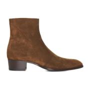 Bruine Wyatt Enkellaarzen Saint Laurent , Brown , Heren