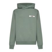 Groene Katoenen Hoodie met Grosgrain Lint Jacquemus , Green , Heren