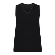 Zwarte Top Elegante Stijl Fabiana Filippi , Black , Dames