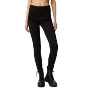 Slim Fit Denim Jeans GAS , Black , Dames