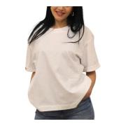 Korte Mouw T-shirt GAS , White , Dames