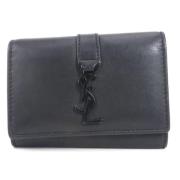 Pre-owned Leather key-holders Yves Saint Laurent Vintage , Black , Dam...