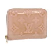 Pre-owned Leather wallets Louis Vuitton Vintage , Pink , Dames