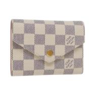 Pre-owned Canvas wallets Louis Vuitton Vintage , Beige , Dames