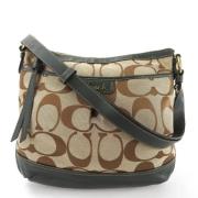 Pre-owned Canvas shoulder-bags Coach Pre-owned , Beige , Dames