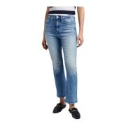 Klassieke Denim Jeans met Vijf Zakken GAS , Blue , Dames