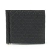 Pre-owned Leather wallets Gucci Vintage , Black , Dames