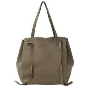 Pre-owned Leather celine-bags Celine Vintage , Gray , Dames