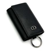 Pre-owned Leather key-holders Dior Vintage , Black , Heren