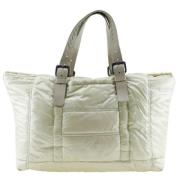 Pre-owned Fabric totes Bottega Veneta Vintage , Beige , Dames