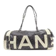 Pre-owned Canvas chanel-bags Chanel Vintage , Black , Dames