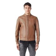 Leren Jas GAS , Brown , Heren