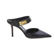 Zwarte Puntige Neus Muiltjes Jimmy Choo , Black , Dames