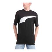 Korte Mouw T-shirt Puma , Black , Heren