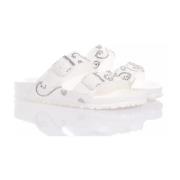 Witte Damessandalen Aangepaste Stijl Birkenstock , White , Dames