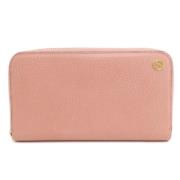 Pre-owned Leather wallets Gucci Vintage , Pink , Dames