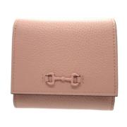 Pre-owned Leather wallets Gucci Vintage , Pink , Dames