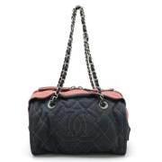 Pre-owned Denim shoulder-bags Chanel Vintage , Blue , Dames