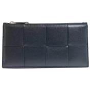 Pre-owned Leather wallets Bottega Veneta Vintage , Black , Dames