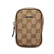 Pre-owned Leather home-office Gucci Vintage , Beige , Dames