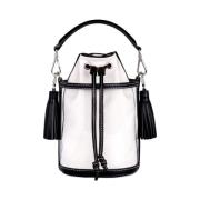 Carina Leren Crossbody Tas Marina Raphael , White , Dames