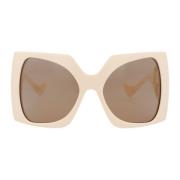 Stijlvolle zonnebril Gg1255S Gucci , Beige , Dames