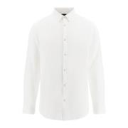 Lange Mouw Shirt Guess , White , Heren