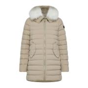 Stijlvolle Winterjas Peuterey , Beige , Dames