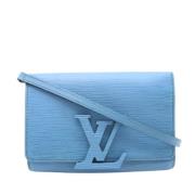 Pre-owned Leather louis-vuitton-bags Louis Vuitton Vintage , Blue , Da...