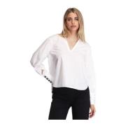 Lange Mouw Blouse Alessia Santi , White , Dames