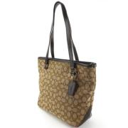 Pre-owned Canvas totes Coach Pre-owned , Beige , Dames